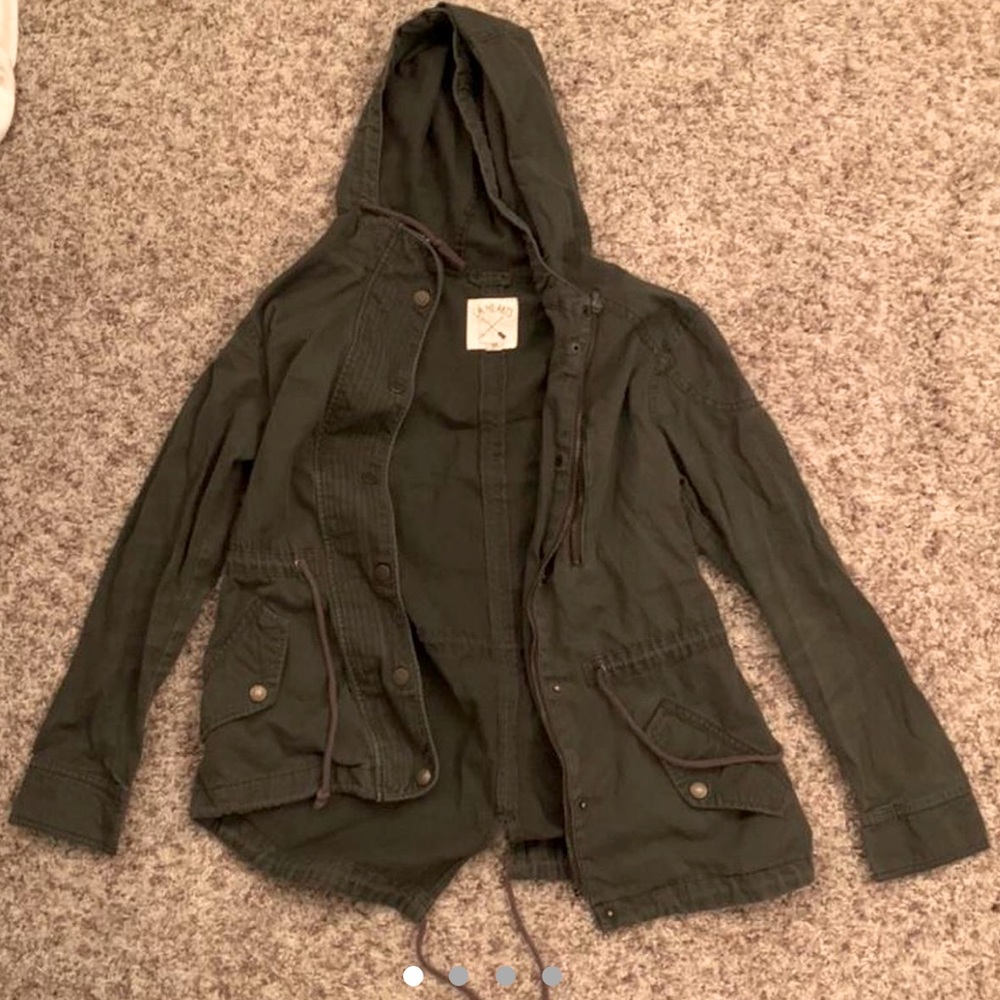 PacSun (LA hearts) olive green jacket